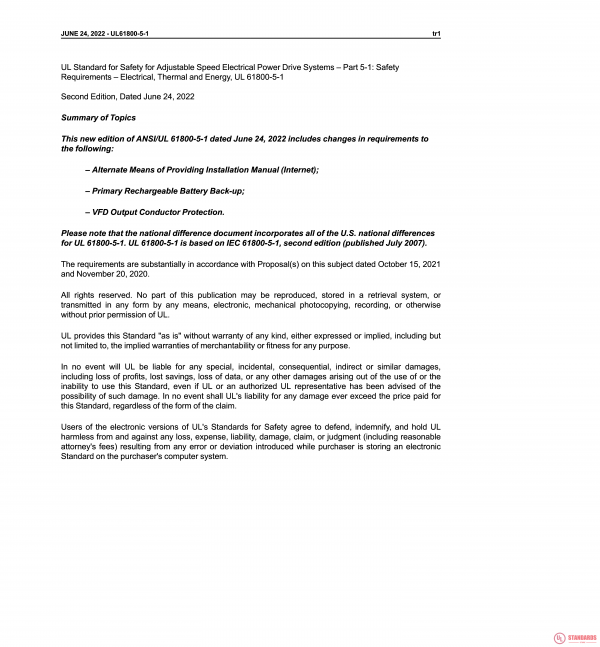 UL 61800-5-1 PDF UL 61800-5-1 PDF